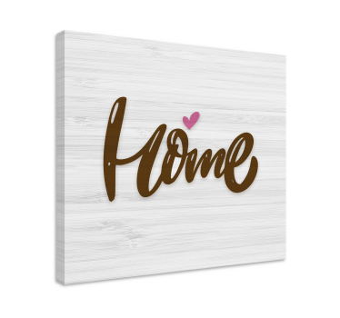 Quadro con frase simbolo d'amore per la casa - TenStickers