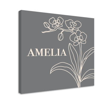 Dipinto fiori e piante design floreale elegante - TenStickers