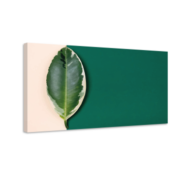Quadro con piante Design moderno delle foglie di vernice - TenStickers