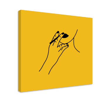 Quadro vintage gesto di mano elegante - TenStickers