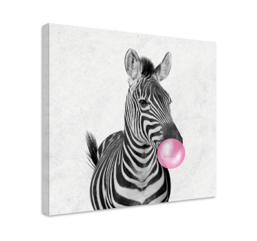 Quadro moderno Gomma da masticare animali zebra - TenStickers