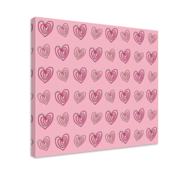 Dipinto motivazionale design a motivi cuore - TenStickers