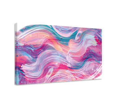 Quadro astratto motivi vorticosi colorati - TenStickers