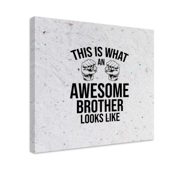 Quadro con frase citazione per un fratello fantastico - TenStickers