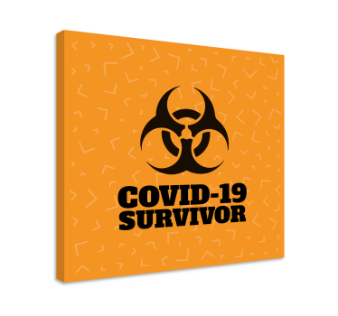 Quadro con frase dichiarazione di sopravvivenza - TenStickers