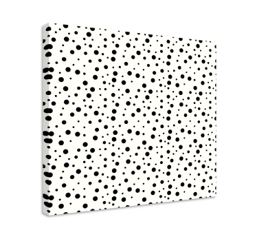 Dipinto geometrico motivo a punti monocromatici - TenStickers