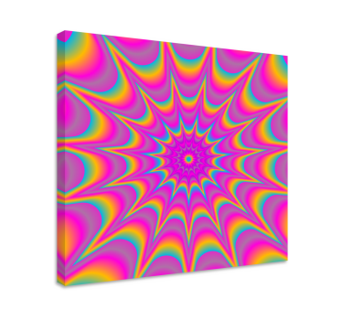 Quadro astratto motivo a spirale colorato - TenStickers