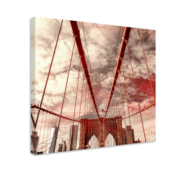 Quadro città e paesi struttura iconica del ponte - TenStickers