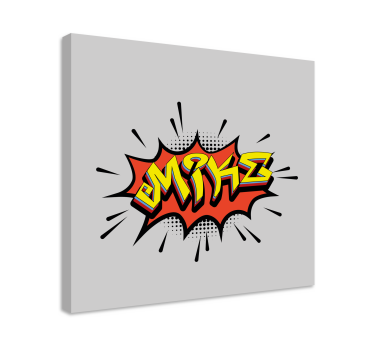 Dipinto con alfabeto e lettere in stile fumetto - TenStickers