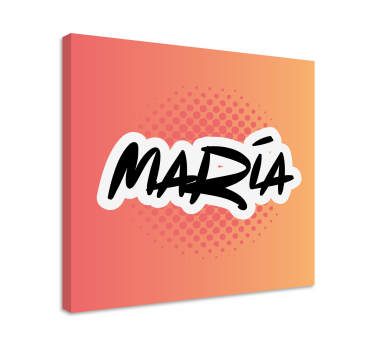 Dipinto con alfabeto e lettere arte personalizzata del nome - TenStickers