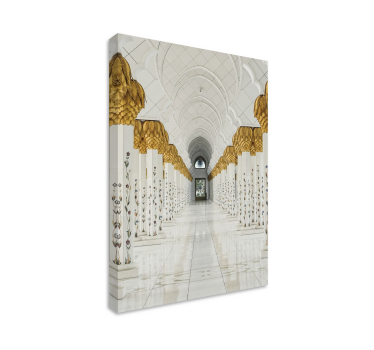 Quadro in 3D Archi arabi dorati - TenStickers