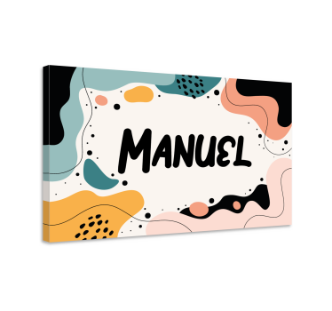Quadro personalizzabile design nome divertente - TenStickers