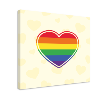 Quadro con frase simbolo di cuore unità - TenStickers
