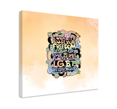 Quadro con frase l'amore È amore - TenStickers