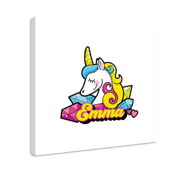 Quadro unicorno con gemme - TenStickers