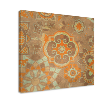 Dipinto orientale motivi botanici elaborati - TenStickers