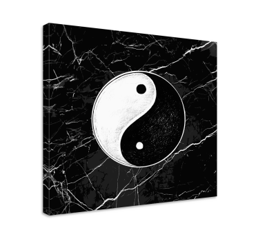 Quadro casa Equilibrio yin yang originale - TenStickers