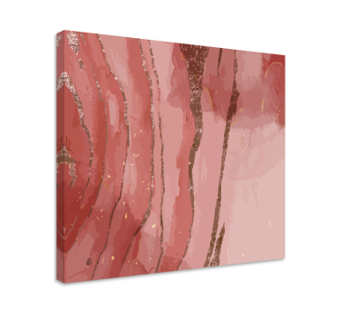 Quadro astratto motivi fluidi di rose - TenStickers