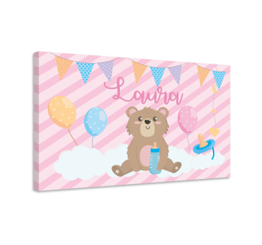 Quadri cameretta neonato festa dell'orso carino - TenStickers