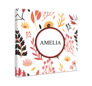 Dipinto fiori e piante design floreale personalizzato - TenStickers