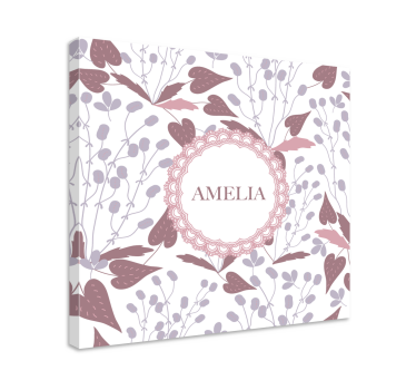 Dipinto fiori e piante design con nome floreale - TenStickers