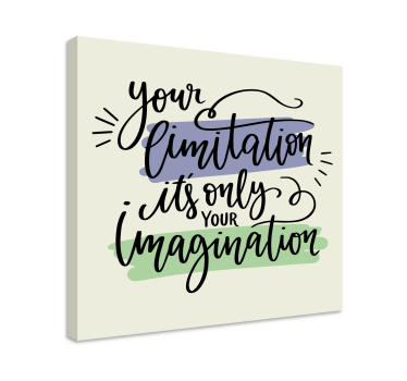 Quadro con frase le limitazioni ispirano creatività - TenStickers