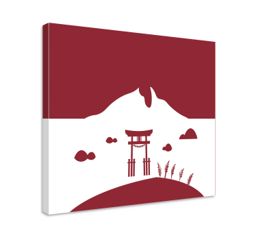 Dipinto orientale porta torii giapponese - TenStickers