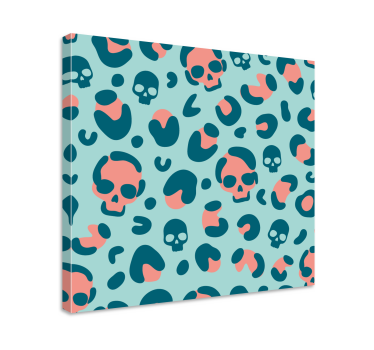 Quadro con testo design a motivi di teschi - TenStickers