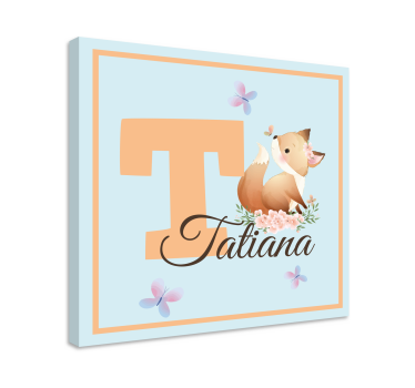 Quadri cameretta neonato volpe amichevole - TenStickers