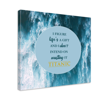 Quadro con frase citazione di vita ispiratrice - TenStickers