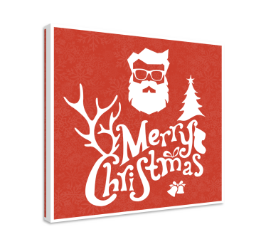 Dipinto motivazionale auguri di buon natale - TenStickers