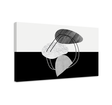 Quadro astratto fusione di forme geometriche - TenStickers
