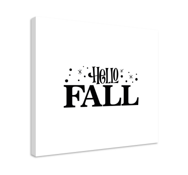 Quadro con frase saluti d'autunno - TenStickers