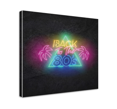 Quadro con frase neon retro frase - TenStickers