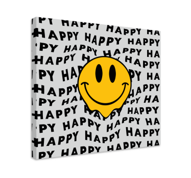 Quadro con frase emoji sorridente gioia - TenStickers