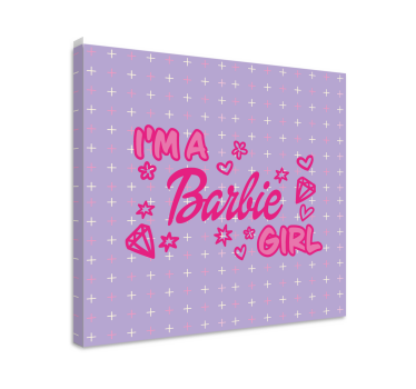Quadro per ragazzi citazione di barbie - TenStickers