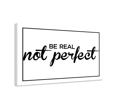 Quadro con frase sii vero messaggio - TenStickers