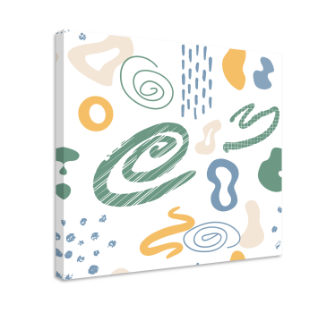 Quadro astratto forme vorticosi dinamiche - TenStickers