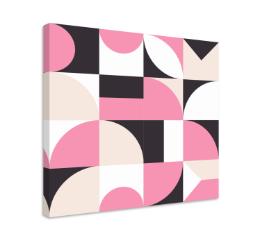 Dipinto geometrico modello di blocchi circolari - TenStickers