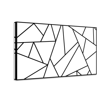 Quadro astratto modelli angolari - TenStickers