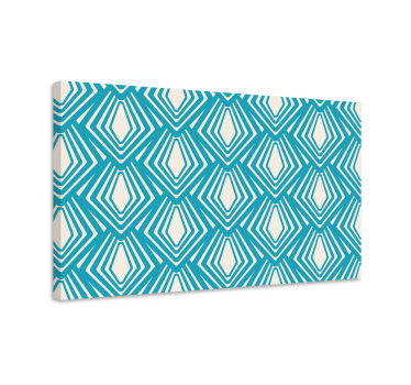 Dipinto geometrico a motivi di diamante - TenStickers