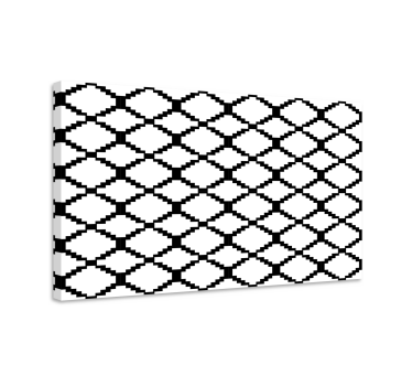 Dipinto geometrico modello bianco e nero - TenStickers