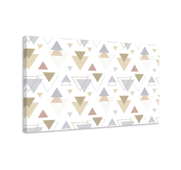 Dipinto geometrico con motivi triangolari - TenStickers