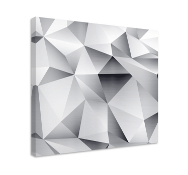 Dipinto geometrico struttura facetata astratta - TenStickers