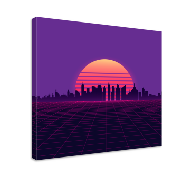 Quadro città e paesi paesaggio urbano avanzato - TenStickers