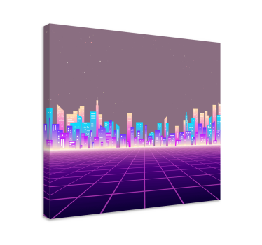 Quadro città e paesi paesaggio urbano sofisticato - TenStickers