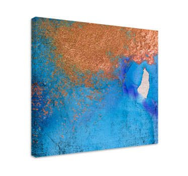 Quadro astratto blu testurizzato - TenStickers