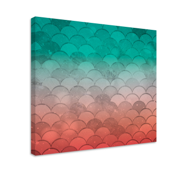 Dipinto geometrico onde a motivo curvo - TenStickers
