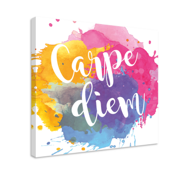 Quadro con frase arte carpe diem - TenStickers
