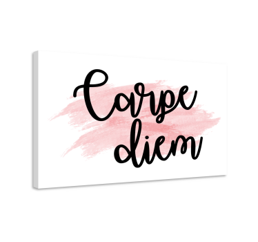 Quadro con frase coglie l'attimo ispirazione - TenStickers